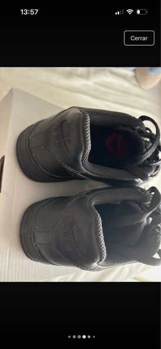 Zapatillas Nike Air Force 1 Negras Kids