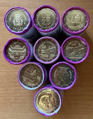 LIQUIDACIÓN Rollos conmemorativos de España 2€