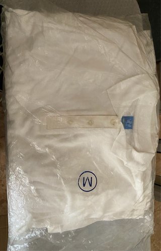 Lote 10 polos blancos talla M