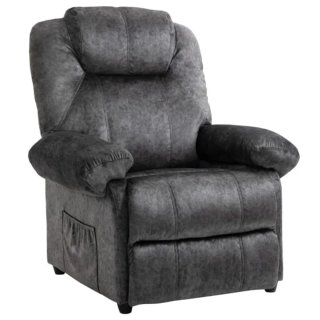 Sillón de tela gris