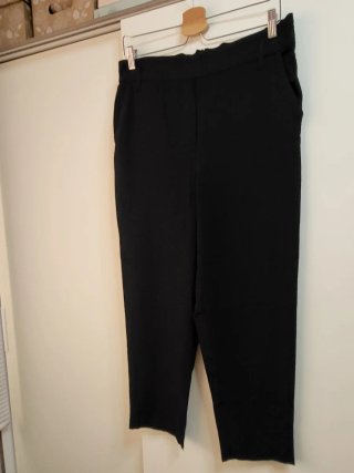 Pantalón H&M Viscosa Negro Talla 38
