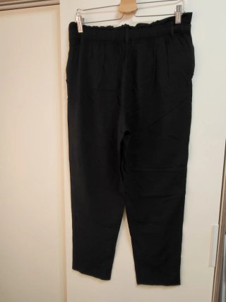 Pantalón H&M Viscosa Negro Talla 38