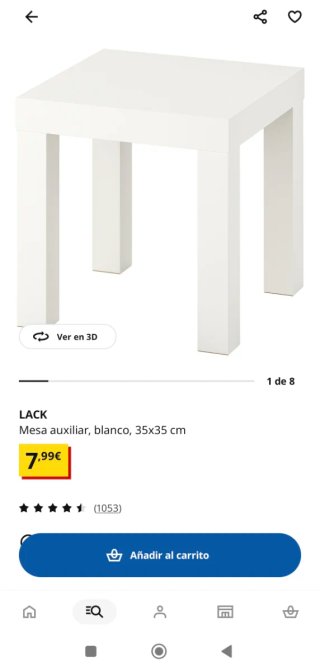 Mesa auxiliar IKEA Lack