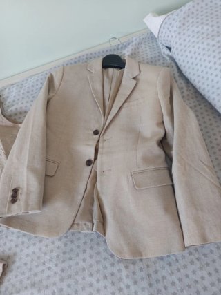 Traje lino una sola puesta H&M niño comunión/bodas
