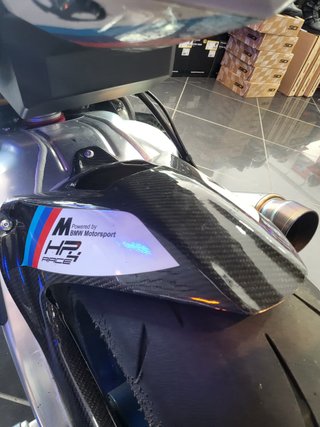 BMW S1000RR Deportiva Azul/Blanca