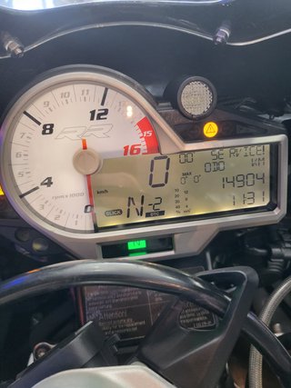 BMW S1000RR Deportiva Azul/Blanca