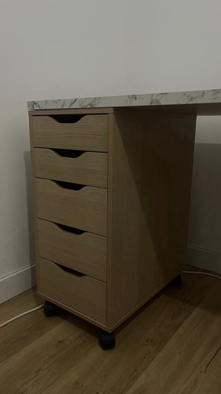 Cajonera ALEX IKEA Tinte Blanco/Roble