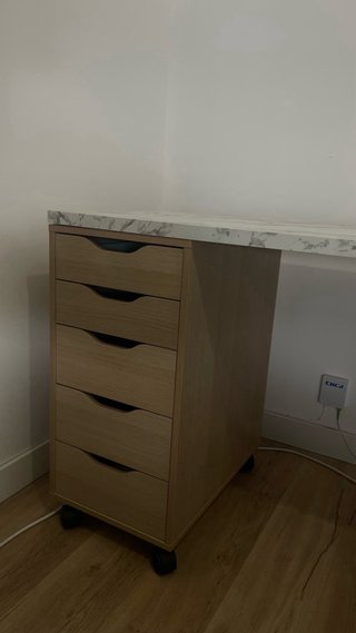 Cajonera ALEX IKEA Tinte Blanco/Roble