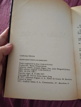 Miedo a volar de Erica Jong