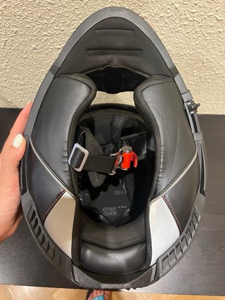 Casco Moto LS2 Talla L Negro con gafas solares