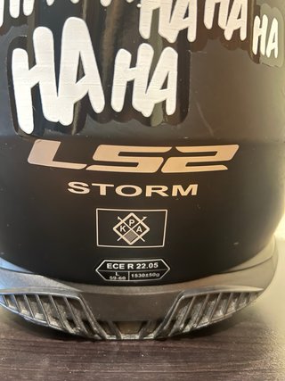 Casco Moto LS2 Talla L Negro con gafas solares