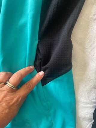 Pile con zip montura blu e nero