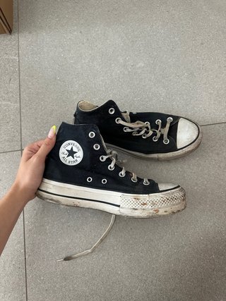 Converse All Star Plataforma Negras