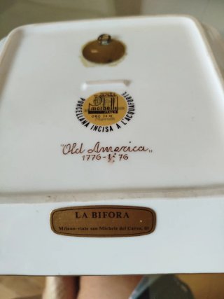 Piatto Morbelli incisione acquaforte oro 24 kt