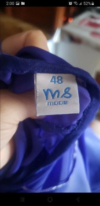 Blusa azul eléctrico talla 48