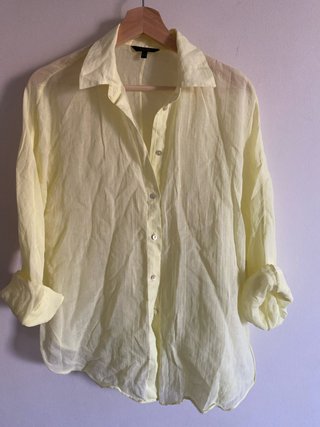 Camisa Massimo Dutti Amarilla Talla S