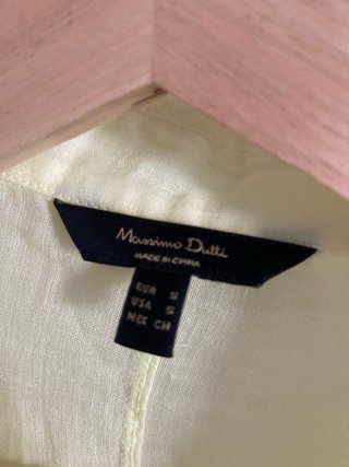 Camisa Massimo Dutti Amarilla Talla S