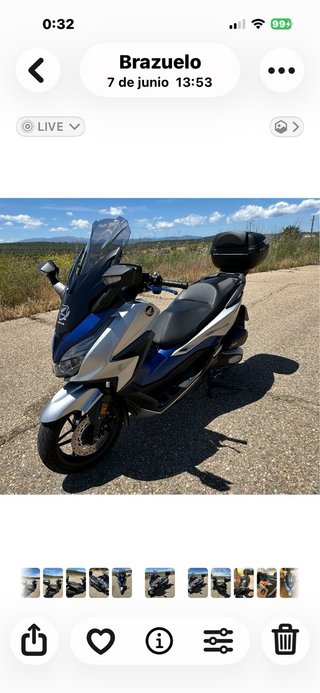 Honda Forza 125 ABS Azul/Gris
