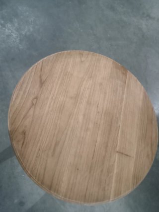 Mesa auxiliar redonda madera maciza
