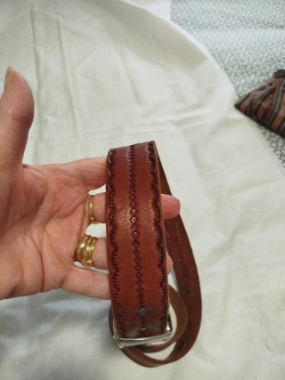 Cinturón de cuero hombre tostado