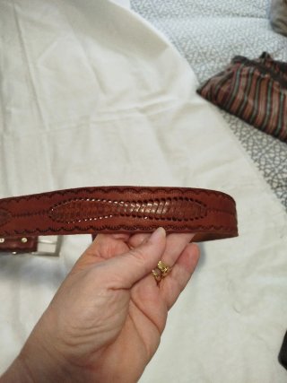 Cinturón de cuero hombre tostado