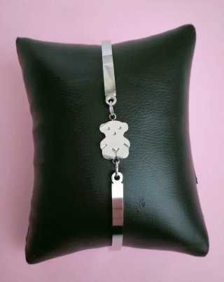 Pulsera acero perla.