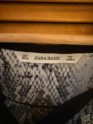 Blusón Zara Animal Print Talla Única