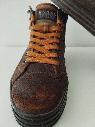 Scarpe Hogan Rebel marroni