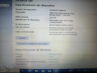 Portátil HP Pavilion AMD Turion II Dual-Core