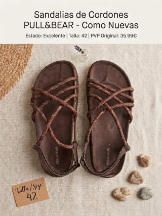 Sandalias Pull&Bear Cordones Talla 42