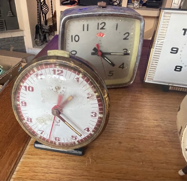 Lote 5 relojes despertador JAZ vintage cuerda