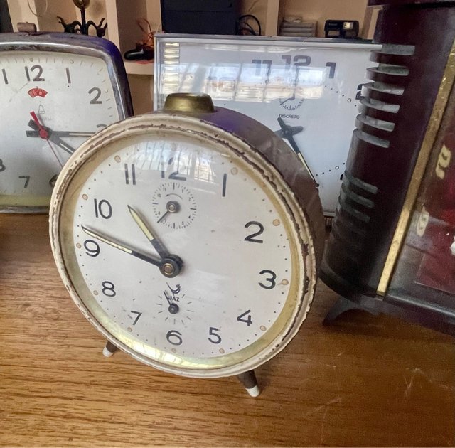 Lote 5 relojes despertador JAZ vintage cuerda