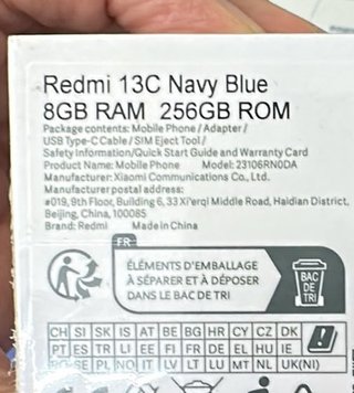 Xiaomi Redmi 13C Navi Blue Nuevo