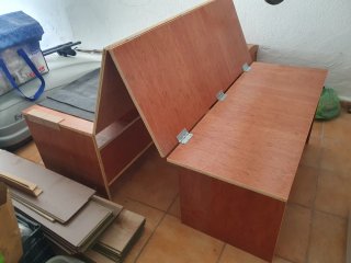 Mueble Cama Camper VW Caddy Maxi 1.10x1.80m