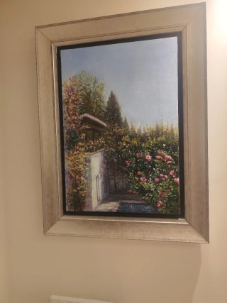 Cuadro Decorativo Jardín con Flores