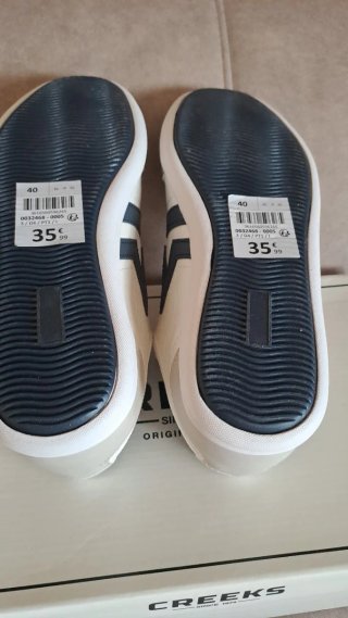 Zapatillas Creeks Blancas y azul
