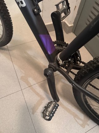 Bicicleta de montaña Rockrider morada