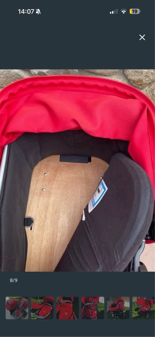 Carrito Gemelar Bugaboo Rojo