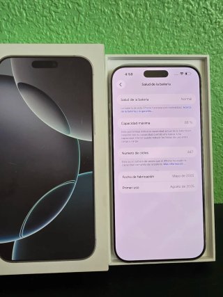 iPhone 16 Pro Max 256GB. Impecable+Factura