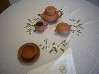 cerámica juego de Té 6 comensales
