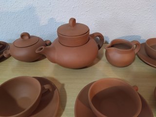 cerámica juego de Té 6 comensales