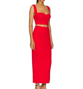 Conjunto Top y Falda Roja Talla M