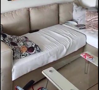 Sofá Cama IKEA L Beige