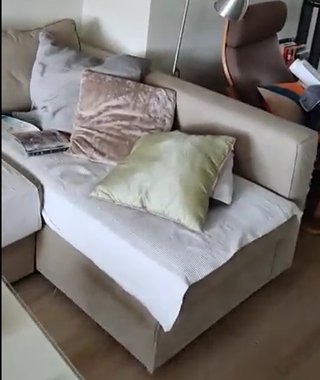 Sofá Cama IKEA L Beige