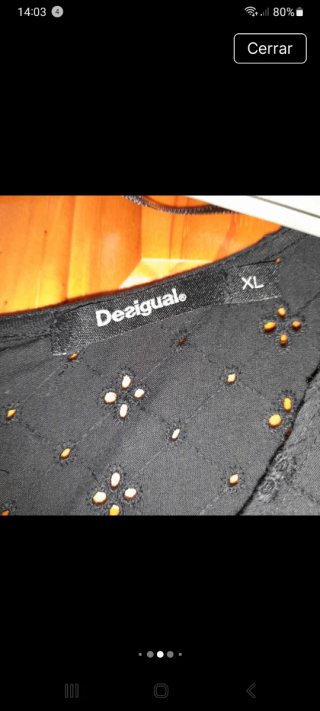 Vestido Desigual bordado sin usar