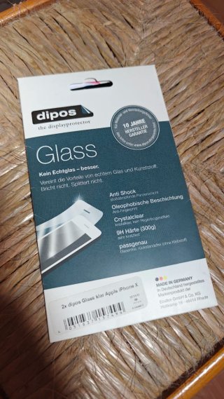 2x Protectores Cristal iPhone X dipos