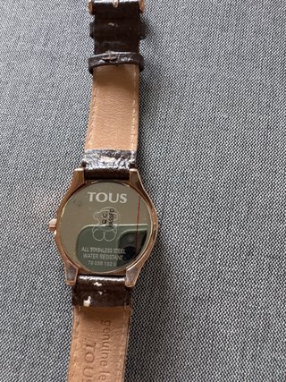 Reloj Tous Correa Piel Marrón Dorado