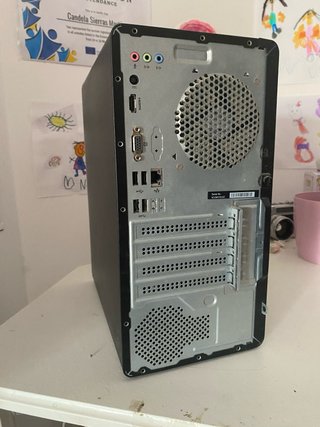 HP Pavilion Escritorio Negro/Plateado