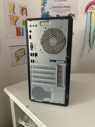 HP Pavilion Escritorio Negro/Plateado