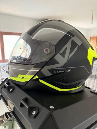 Casco Moto Nzi Modular Talla S con funda